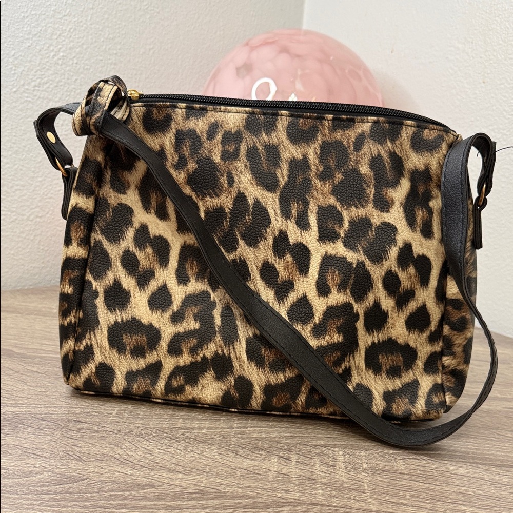 Leopard Print Crossbody Bag
